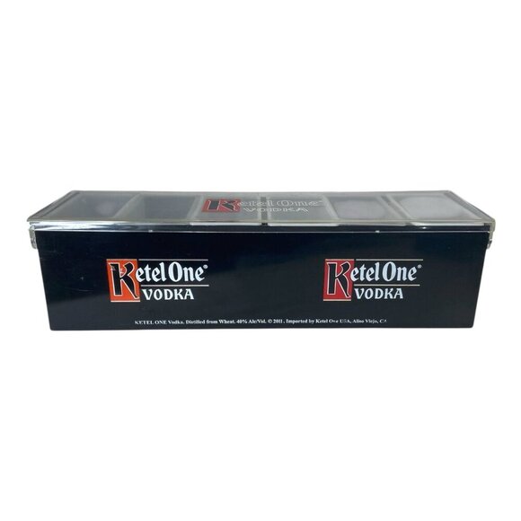 Ketel One Vodka Bar Condiment Caddy Garnish Station Fruit Tray 6 Compartments - Picture 3 of 8